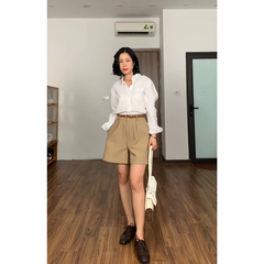 Quần short ngắn Pearly, quần short lưng cao, nhiều màu