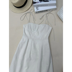 Đầm linen MERVIN, đầm hai dây cúp ngực quyến rũ
