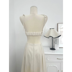 Áo bra linen LÉNA buộc dây, gợi cảm