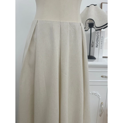 Chân váy bubble linen LÉNA