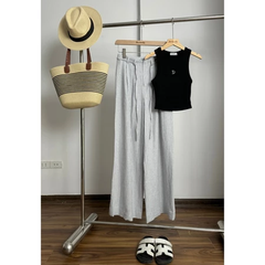 Áo tanktop Lyon chất thun tăm co giãn, 2 màu đen trắng