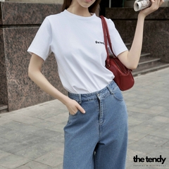 Quần bò dài Casey, chất cotton, form suông, ống rộng