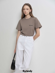 Quần Jeans MEI, màu trắng, dáng suông dễ phối đồ