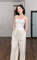 Áo 2 dây sợi bún nhiều màu: Đen, Trắng, Xanh, Đỏ Karina