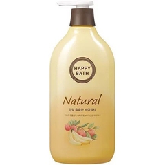 Sữa Tắm Happy Bath Natural Lúa Mạch Màu Kem Nắp Trắng 900g (Chai)