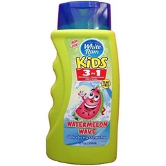 Sữa Tắm Gội White Rain Kids 3in1 Water Melon Wave Dưa Hấu 354ml (Chai)