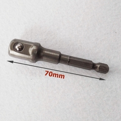 Đầu chuyển vít sang khẩu Bulong (chuôi lục giác) 3 kích cỡ 1/4 3/8 1/2 (dài 7cm)