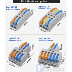 Cút nối dây điện nhanh Kẹp giắc KV212 KV214 KV111 2