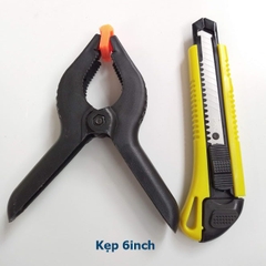 Kẹp gỗ nhanh chữ A 6inch, 4inch, 3inch - Kẹp lò xo nhựa (Mua 4 Tặng 1)