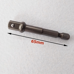 Đầu chuyển vít sang khẩu Bulong (chuôi lục giác) 3 kích cỡ 1/4 3/8 1/2 (dài 7cm)