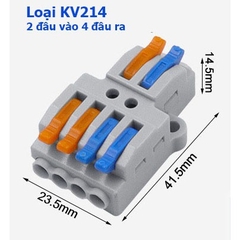 Cút nối dây điện nhanh Kẹp giắc KV212 KV214 KV111 2