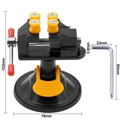 Ê tô mini để bàn dạng đế hít xoay 360 độ - Eto để bàn dụng cụ DIY
