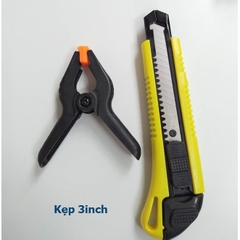 Kẹp gỗ nhanh chữ A 6inch, 4inch, 3inch - Kẹp lò xo nhựa (Mua 4 Tặng 1)