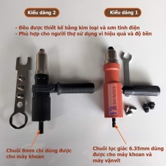 Súng, Đầu rút đinh tán, đinh rút rive gắn máy khoan có tay cầm