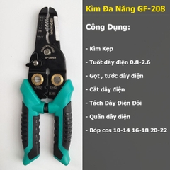 Kìm tuốt dây điện đa năng cao cấp GOFUTHER