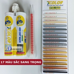 Keo chà ron màu cao cấp 2 thành phần 7COLOR chít mạch gạch chống thấm dành cho sàn nhà, nhà tắm