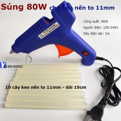 Súng bắn keo nến 40W 50W 80W - Tương Thích Keo 7mm & 11mm