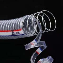 Ống nhựa mềm lõi lò xo thép . Ống PVC trong suốt chống gập dẫn nước, dầu