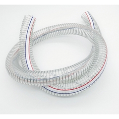 Ống nhựa mềm lõi lò xo thép . Ống PVC trong suốt chống gập dẫn nước, dầu
