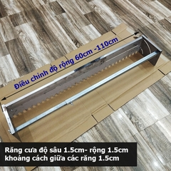 Máng kéo răng cưa tạo rãnh lát gạch mở rộng từ 60cm - 110cm