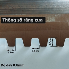 Máng kéo răng cưa tạo rãnh lát gạch mở rộng từ 60cm - 110cm