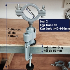 Ê tô kẹp bàn giữ máy khoan xoay 360 độ, eto gá máy mài khắc