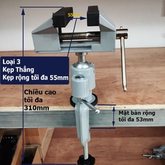 Ê tô kẹp bàn giữ máy khoan xoay 360 độ, eto gá máy mài khắc
