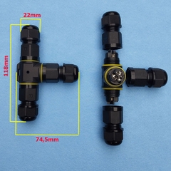Cút Nối Dây Điện Chữ T Chống Nươc IP68