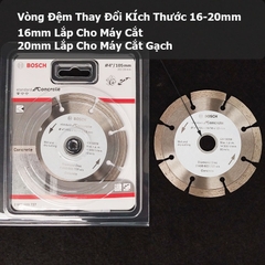 Đĩa Cắt Kim Cương 105mm Chuyên Cắt Bê Tông Thương Hiệu Đức BOSCH Chính Hãng - Lưỡi Cắt Bê Tông STANDARD FOR UNIVERSAL