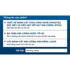 Đĩa Cắt Kim Cương 105mm Chuyên Cắt Bê Tông Thương Hiệu Đức BOSCH Chính Hãng - Lưỡi Cắt Bê Tông STANDARD FOR UNIVERSAL