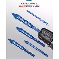Mũi khoan gạch men cứng Hex-9 Mũi lệch tâm  Thẳng
