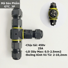 Cút Nối Dây Điện Chữ T Chống Nươc IP68