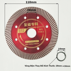Lưỡi cắt đa năng chuyên cắt Gạch men Cắt đá - Đĩa cắt kim cương 1 tấc 105 110mm