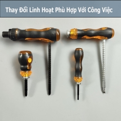 Các Loại Tua Vít Tự Động Đảo Chiều, Trợ Lực - Tô Vít 2 Đầu Từ tính Cán Bọc Cao Su