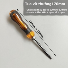 Các Loại Tua Vít Tự Động Đảo Chiều, Trợ Lực - Tô Vít 2 Đầu Từ tính Cán Bọc Cao Su