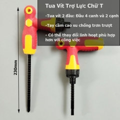 Các Loại Tua Vít Tự Động Đảo Chiều, Trợ Lực - Tô Vít 2 Đầu Từ tính Cán Bọc Cao Su