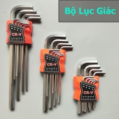 Bộ Lục Giác Hoa Thị Đa Năng 9 Chi Tiết - Lục giác Bi, Đầu Bông - Thép CR-V Siêu Cứng