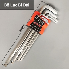 Bộ Lục Giác Hoa Thị Đa Năng 9 Chi Tiết - Lục giác Bi, Đầu Bông - Thép CR-V Siêu Cứng