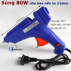 Súng bắn keo nến 40W 50W 80W - Tương Thích Keo 7mm & 11mm