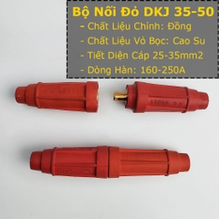 Bộ Giắc Nối Nhanh Cáp Hàn DKJ35-50 Dùng Cho Dây Cáp Hàn 25-35mm2 - Bộ Nối Dài Dây Hàn Chuyên Dụng