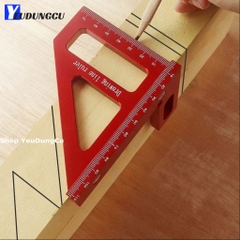 Thước Ke Góc Vuông 45 ° 90 ° - Thước Tam Giác Hợp Kim Nhôm (Hàng Chất Lượng)