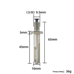 Đầu chuyển đổi khoan bê tông sang khoan kẹp - Chân Gài SDS