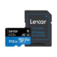 Thẻ nhớ Micro SD Lexar 512GB Class 10 Read 100MB/s