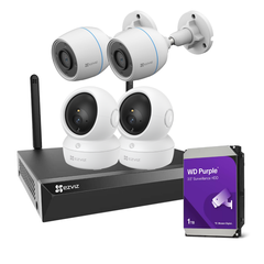 Bộ KIT 4 camera trong nhà và ngoài trời Ezviz