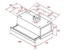Máy hút mùi âm tủ Teka TL 6310