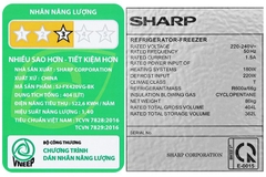 Tủ lạnh Sharp Multi Door Inverter 362 lít SJ-FX420VG-BK
