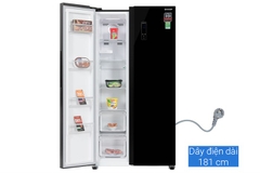 Tủ lạnh Sharp Inverter 532 lít Side By Side SJ-SBX530VG-BK