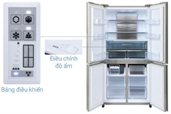 Tủ lạnh Sharp Inverter 572 lít Multi Door SJ-FX650V-SL