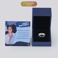 Nhẫn bạc S925 NCJ77 quà tặng sinh nhật ý nghĩa dành cho bạn trai ChariotJewelry