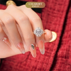 Nhẫn bạc NCJ52 Ánh hào quang ChariotJewelry